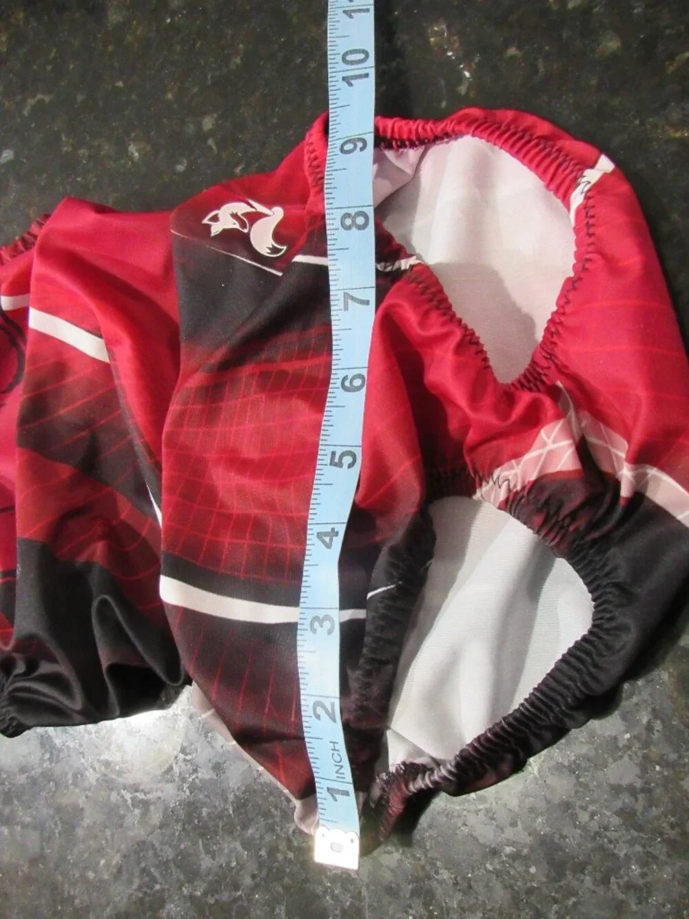 University of Arkansas Razorbacks Youth Red Black White Gymnastic Foxy's Leotard